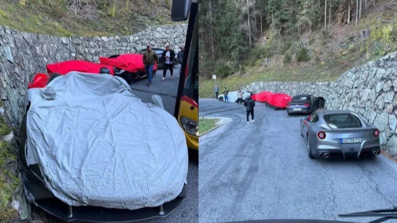 ferrari laferrari 812 superfast ve mclaren elva araba kazası